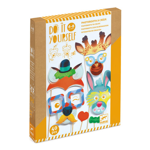 Djeco DIY - Photobooth accessoires 'Dierenfeest' (4-8j)