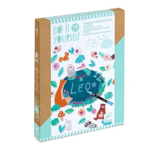 Djeco DIY - uitwisbaar bord maken 'in het bos' (+5j)