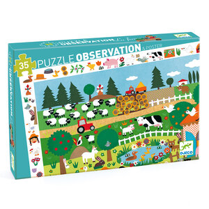 Djeco De boerderij -35 st - observatiepuzzel