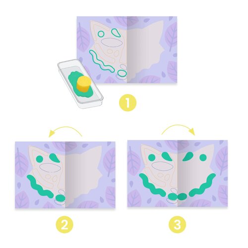 Djeco Knutseldoos - Symmetrisch verven (3-6j)