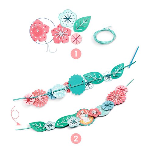 Djeco DIY - Bloemenkettingen maken (+7j)