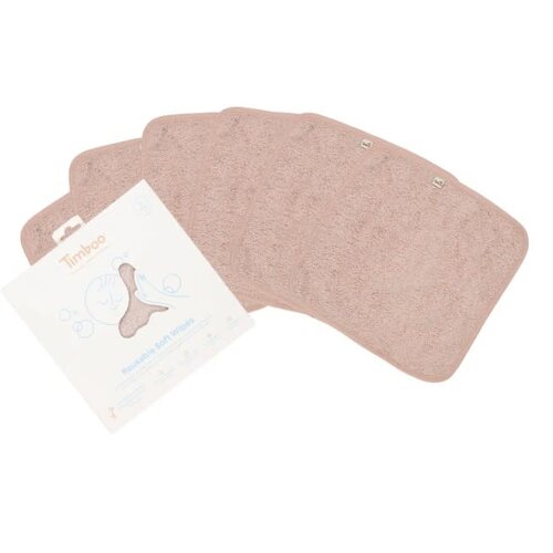 Timboo Timboo - herbruikbare zachte doekjes 6stk misty rose