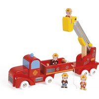 Janod - Houten brandweerwagen