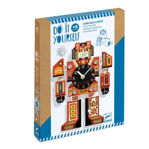 Djeco DIY - Werkende klok maken 'Robottime' (+6j)