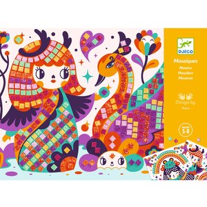 Djeco Knutselpakket - Mozaïek 'Kokeshi's' (5-8j)