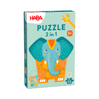 HABA - 2 in 1 puzzel 'Olifant'