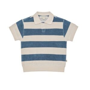 House of Jamie Relaxed Polo - indigo stripes
