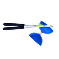 Acrobat - Rubber Diabolo Dark Blue + aluminium hand sticks