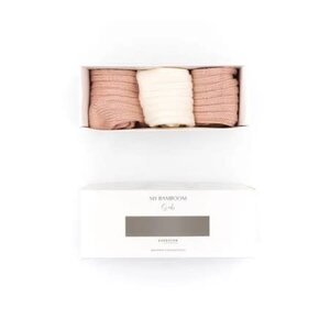 Bamboom 3PC in GIFT BOX Dikke Sokken -Roze 479 0-3m
