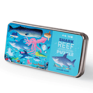 Crocodile Creek Tin puzzel, 50st. - Haaienrif