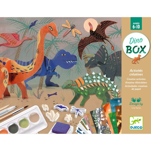 Djeco Knutseldoos - 6 activiteiten 'Dino Box' (6-10j)