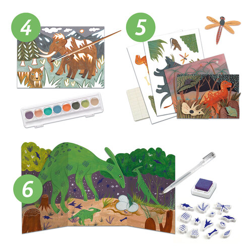 Djeco Knutseldoos - 6 activiteiten 'Dino Box' (6-10j)