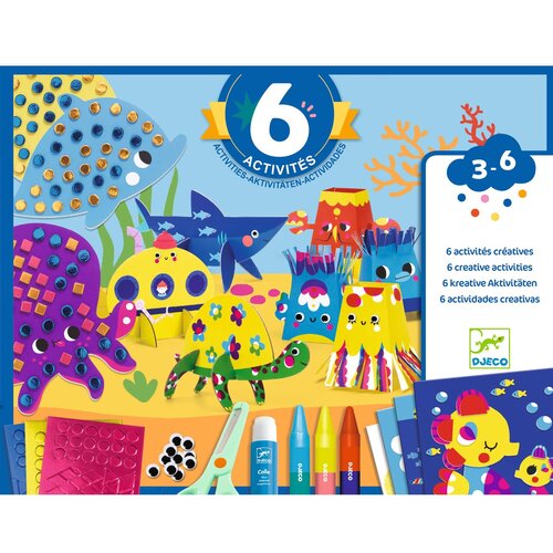 Djeco Knutseldoos - 6 activiteiten 'Zee' (3-6j)