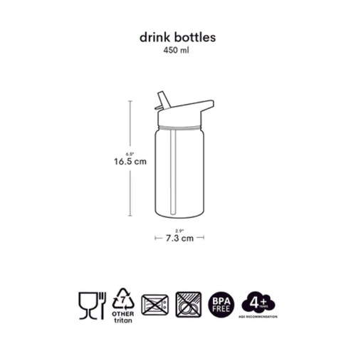 A Little Lovely Company Drinking Bottle - Rainbows