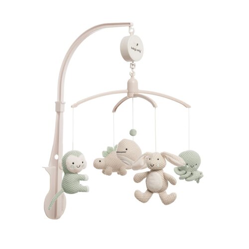 Baby's Only Muziekmobiel Animals laurel green/warm linen Baby's Only Muziekmobiel Animals laurel green/warm linen