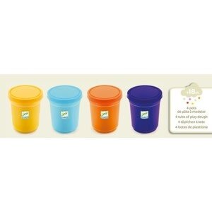 Djeco Djeco - 4 potjes plasticine 'natuur' (+18m)