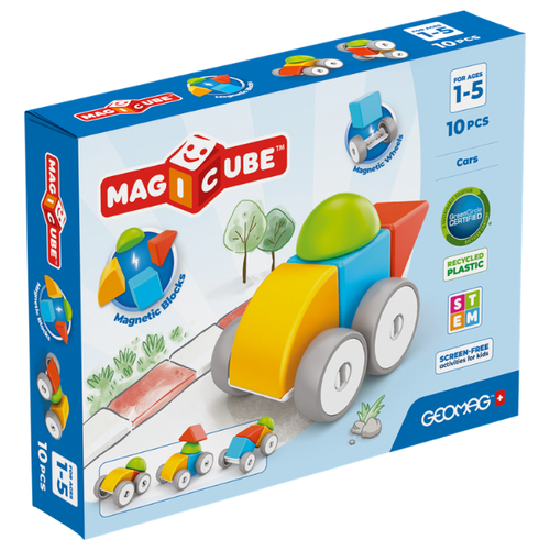 geomag Magicube - Blocks Recycled Cars 10 pcs