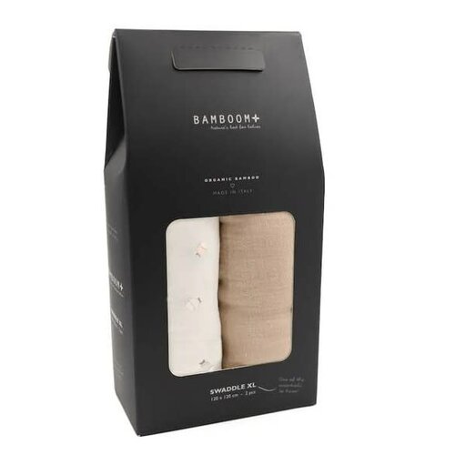 Bamboom Swaddle XL 2pack - 120x120cm - VISSEN 242 Bamboom Swaddle XL 2pack - 120x120cm - VISSEN 242