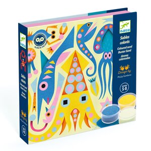 Djeco Knutseldoos - Gekleurd zand 'Sea Lights' (5-8j)