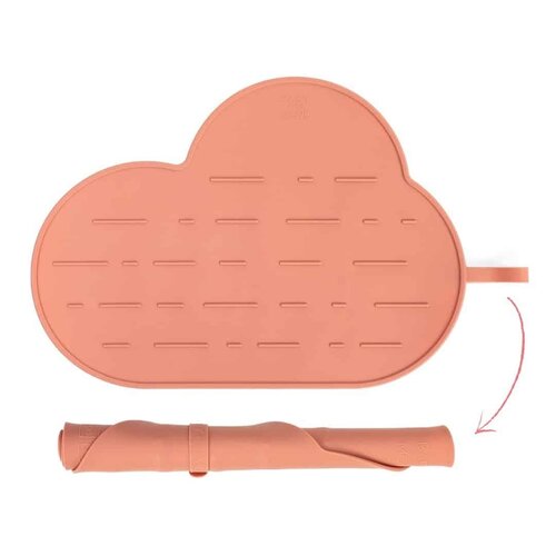 Baby on the move Yummy Clean Set (Mat+Borstel) - Bloom Baby on the move Yummy Clean Set (Mat+Borstel) - Bloom
