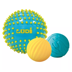 Ludi Ludi - 3 sensorische ballen "blauw"