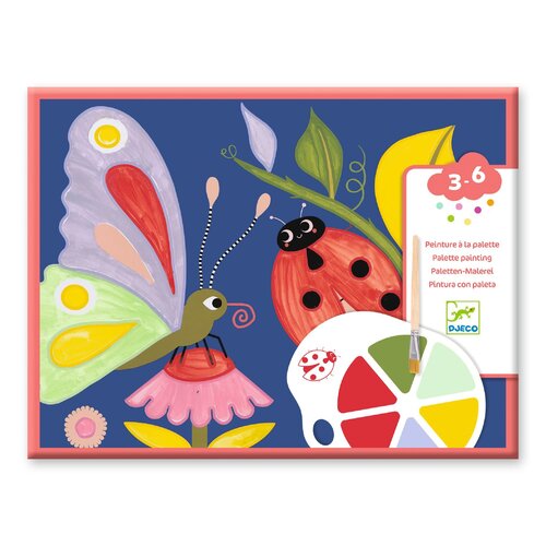 Djeco Knutselpakket - Paletschilderen 'kleine beestjes' (3-6j)