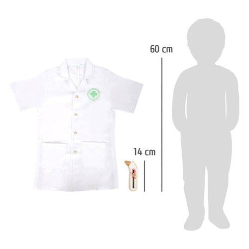 Small Foot Small Foot - Dokterjas met Houten Accessoires, 4dlg.