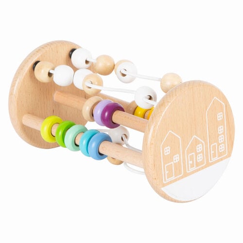 Small Foot Small Foot - Houten Rammelaar Motoriekspiraal Regenboog Small Foot Small Foot - Houten Rammelaar Motoriekspiraal Regenboog