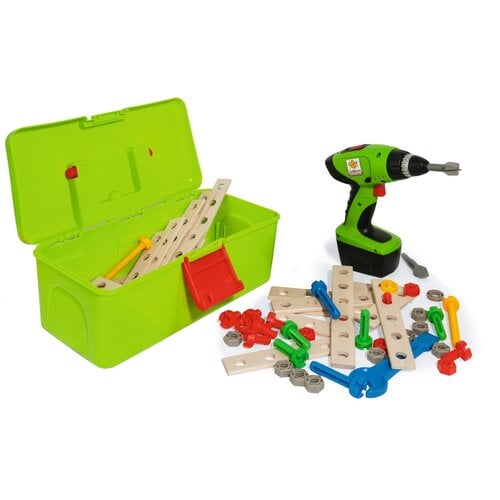 Eichhorn Eichhorn Constructor - Gereedschapskist met boor, 70dlg. Eichhorn Eichhorn Constructor - Gereedschapskist met boor, 70dlg.