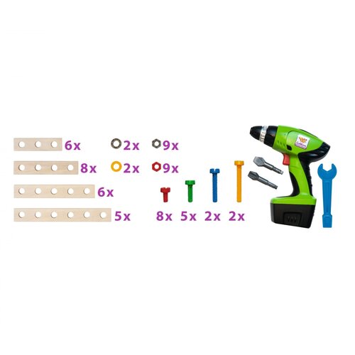 Eichhorn Eichhorn Constructor - Gereedschapskist met boor, 70dlg.