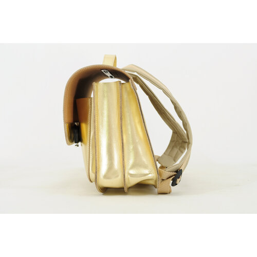 Own Stuff Boekentas lagere school met 2 magneetsloten - Gold