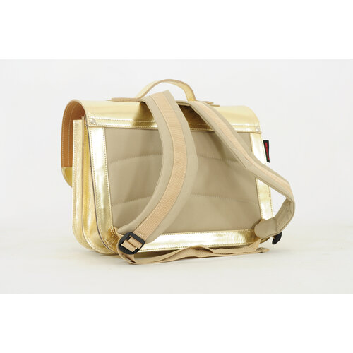 Own Stuff Boekentas lagere school met 2 magneetsloten - Gold