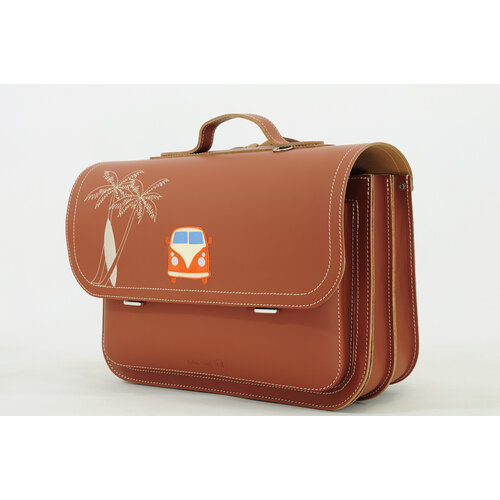 Own Stuff Boekentas lagere school met 2 magneetsloten - Surf Chestnut