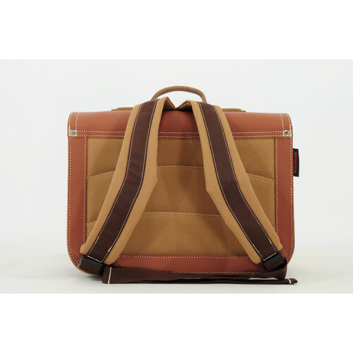 Own Stuff Boekentas lagere school met 2 magneetsloten - Surf Chestnut