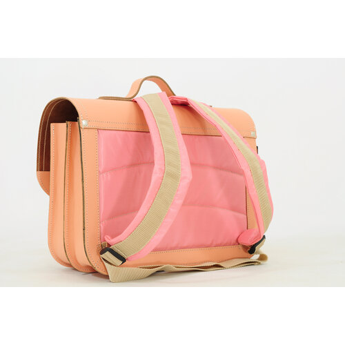 Own Stuff Boekentas lagere school met 2 magneetsloten - Bow Peach