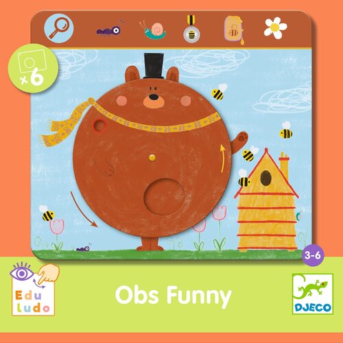 Djeco Spel - Zoek- en vindspel 'Obs Grappig' (3-6j)