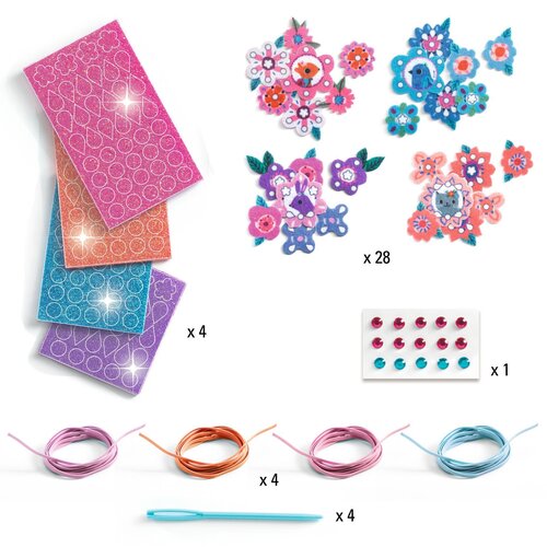 Djeco DIY - 4 armbandjes om te maken 'Beste vrienden' (+5j)