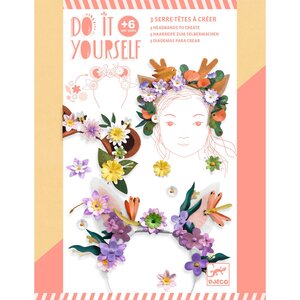 Djeco DIY - 3 hoofdbanden om te maken 'bloemenvrienden' (+6j)