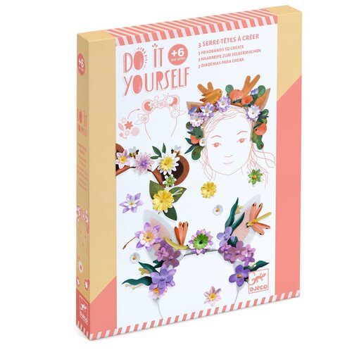 Djeco DIY - 3 hoofdbanden om te maken 'bloemenvrienden' (+6j)