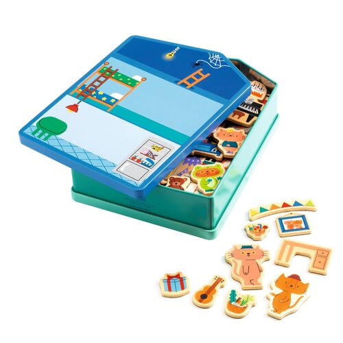 Djeco Spel - Magnetische Inzebox 'InZeHouse' (+3j)