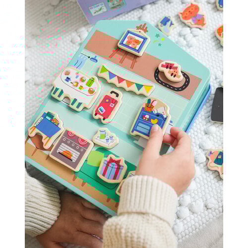 Djeco Spel - Magnetische Inzebox 'InZeHouse' (+3j)
