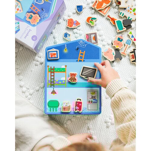 Djeco Spel - Magnetische Inzebox 'InZeHouse' (+3j)