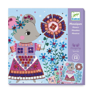Djeco Knutseldoos - Mozaïek 'Lovely Pets' (5-8j)