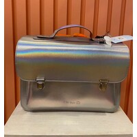 Own Stuff boekentas kleuterschool met klassieke sluiting - silver