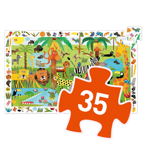 Djeco Observation Puzzel - Jungle 35st. (+3j)