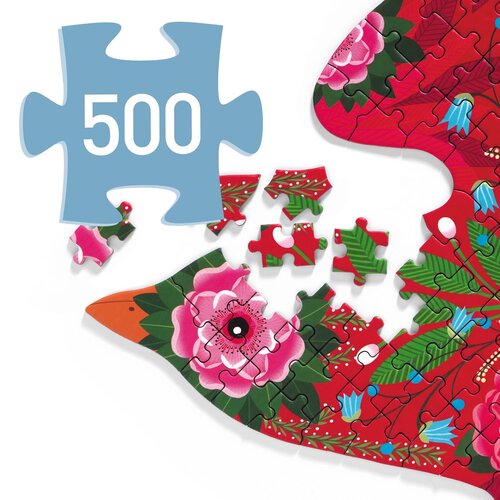 Djeco Puzzel - Puzz' Art 'Vogel' 500st. (+8j)