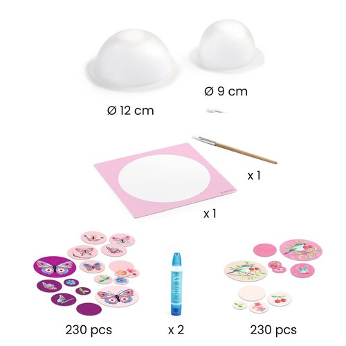 Djeco DIY - Papieren kommetjes 'roze' (+7j)