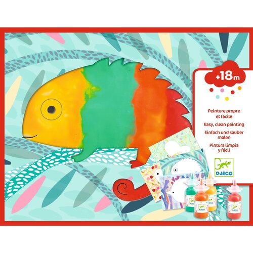 Djeco Knutseldoos - Makkelijk en schoon schilderen 'kliederen voor kleintjes' (+18m)