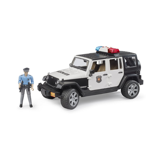 Bruder Jeep Wrangler Unlimited Rubicon politieauto met agent