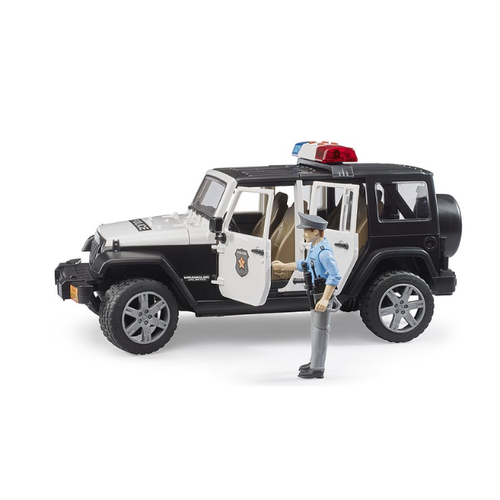 Bruder Jeep Wrangler Unlimited Rubicon politieauto met agent